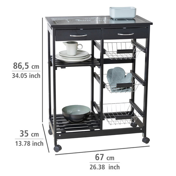 ClearAmbient Kücheninsel McCaskill mit Fliesenplatte | Wayfair.de
